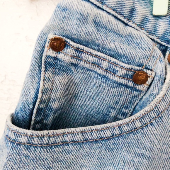 Vintage High Waisted Denim Shorts - Picture 7 of 10